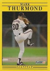 1991 Fleer Base Set Mark Thurmond #274 card