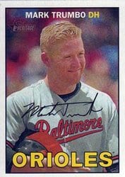 2016 Topps Heritage Base Set Mark Trumbo #72 card
