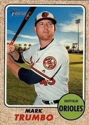 2017 Topps Heritage Base Set Mark Trumbo #461 card