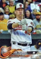 2018 Topps Base Set Mark Trumbo #287 card