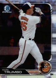 2019 Bowman Chrome Base Set Mark Trumbo #35 card
