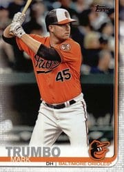 2019 Topps Base Set Mark Trumbo #131 card