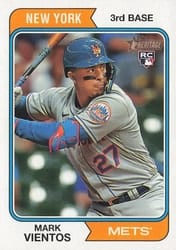 2023 Topps Heritage Base Set Mark Vientos #124 card
