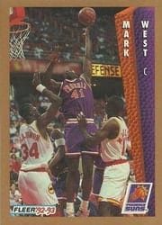 1992-93 Fleer Base Set Mark West #183 card