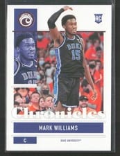 2022 Panini Chronicles Draft Picks Mark Williams #21 card