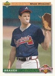 1992 Upper Deck Base Set Mark Wohlers #56 card