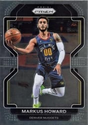 2021-22 Panini Prizm Base Set Markus Howard #218 card