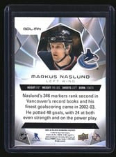 2025-26 Upper Deck Black Diamond Diamond Legends Markus Naslund #BDL-MN card
