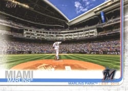 2019 Topps Base Set Marlins Park #555 card