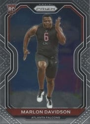 2020 Panini Prizm Base Set Marlon Davidson #347 card