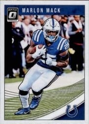 2018 Donruss Optic Base Set Marlon Mack #45 card