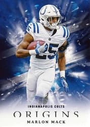 2018 Panini Origins Base Set Marlon Mack #57 card