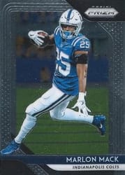2018 Panini Prizm Base Set Marlon Mack #116 card