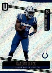 2019 Panini Unparalleled Base Set Marlon Mack #53 card
