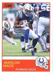 2019 Score Base Set Marlon Mack #53 card