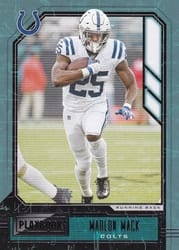 2020 Panini Playbook Base Set Marlon Mack #20 card