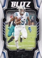 2020 Panini Playbook Blitz Marlon Mack #BLITZ-8 card