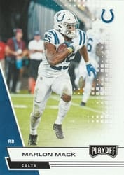 2020 Panini Playoff Base Set Marlon Mack #60 card