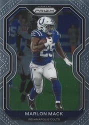 2020 Panini Prizm Base Set Marlon Mack #86 card