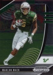 2020 Panini Prizm Draft Picks Base Set Marlon Mack #68 card