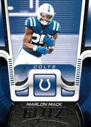 2021 Panini Playbook Blitz Marlon Mack #BTZ-MMA card