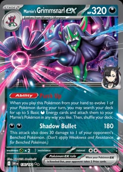 Destined Rivals Marnie's Grimmsnarl ex #136 card