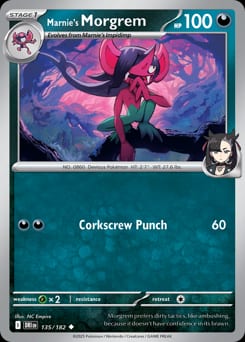 Destined Rivals Marnie's Morgrem #135 card