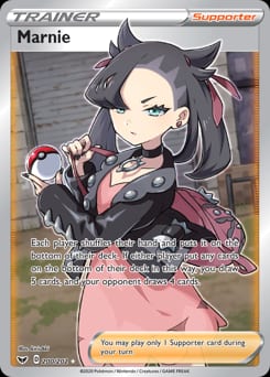 2020 Sword & Shield Marnie #200 card