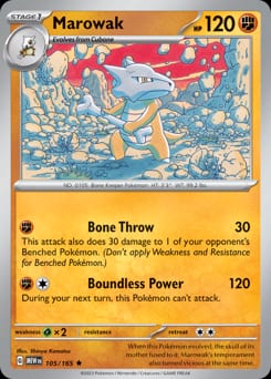 2023 151 Marowak #105 card