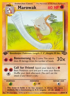 1999 Jungle Marowak #39 card