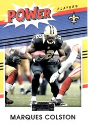2021 Panini Contenders Power Players Marques Colston #PP-MCO card