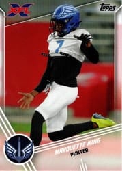 2020 Topps XFL Base Set Marquette King #90 card