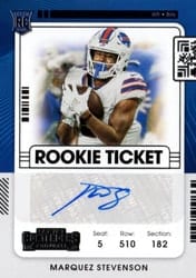 2021 Panini Contenders Base Set Marquez Stevenson #238 card