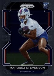 2021 Panini Prizm Base Set Marquez Stevenson #407 card