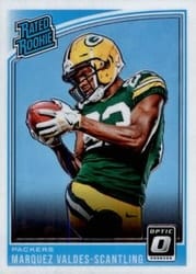2018 Donruss Optic Base Set Marquez Valdes-Scantling #186 card