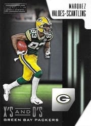 2018 Panini Playbook X's and O's Marquez Valdes-Scantling #36 card