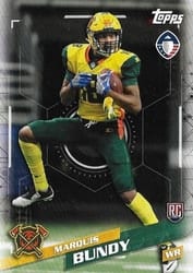 2019 Topps AAF Base Set Marquis Bundy #68 card