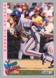 1993 Fleer Base Set Marquis Grissom #706 card