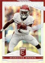 2019 Donruss Elite Rookie Elitist Marquise Brown #RE-6 card