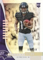 2019 Panini Absolute Base Set Marquise Brown #127 card