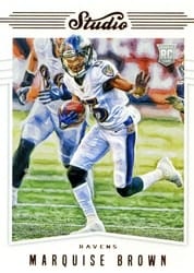 2019 Panini Chronicles Studio Marquise Brown #S8 card