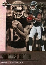 2019 Panini Illusions Base Set Marquise Brown #70 card