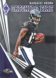 2019 Panini Phoenix Catching Fire Marquise Brown #1 card