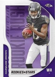 2019 Panini Rookies & Stars Rookie Rush Marquise Brown #RR-MB card