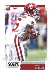 2019 Score Base Set Marquise Brown #347 card