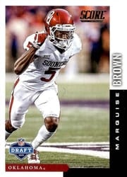 2019 Score NFL Draft 2019 Marquise Brown #DFT-2 card