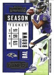 2020 Panini Contenders Base Set Marquise Brown #95 card
