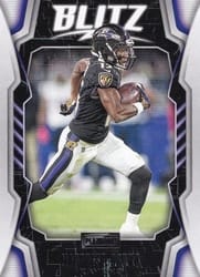 2020 Panini Playbook Blitz Marquise Brown #BLITZ-3 card