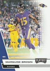 2020 Panini Playoff Base Set Marquise Brown #26 card