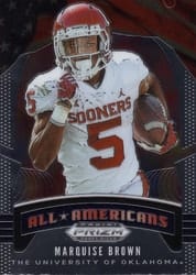 2020 Panini Prizm Draft Picks Base Set Marquise Brown #30 card